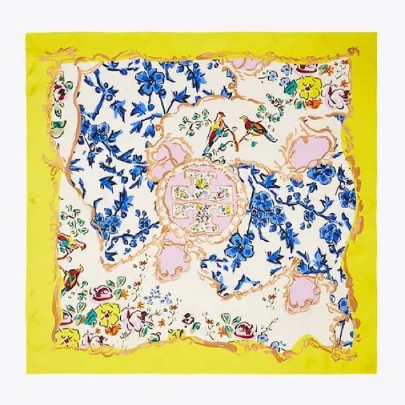 Tory Burch Accessories - Tory Burch Floral Silk Scarf